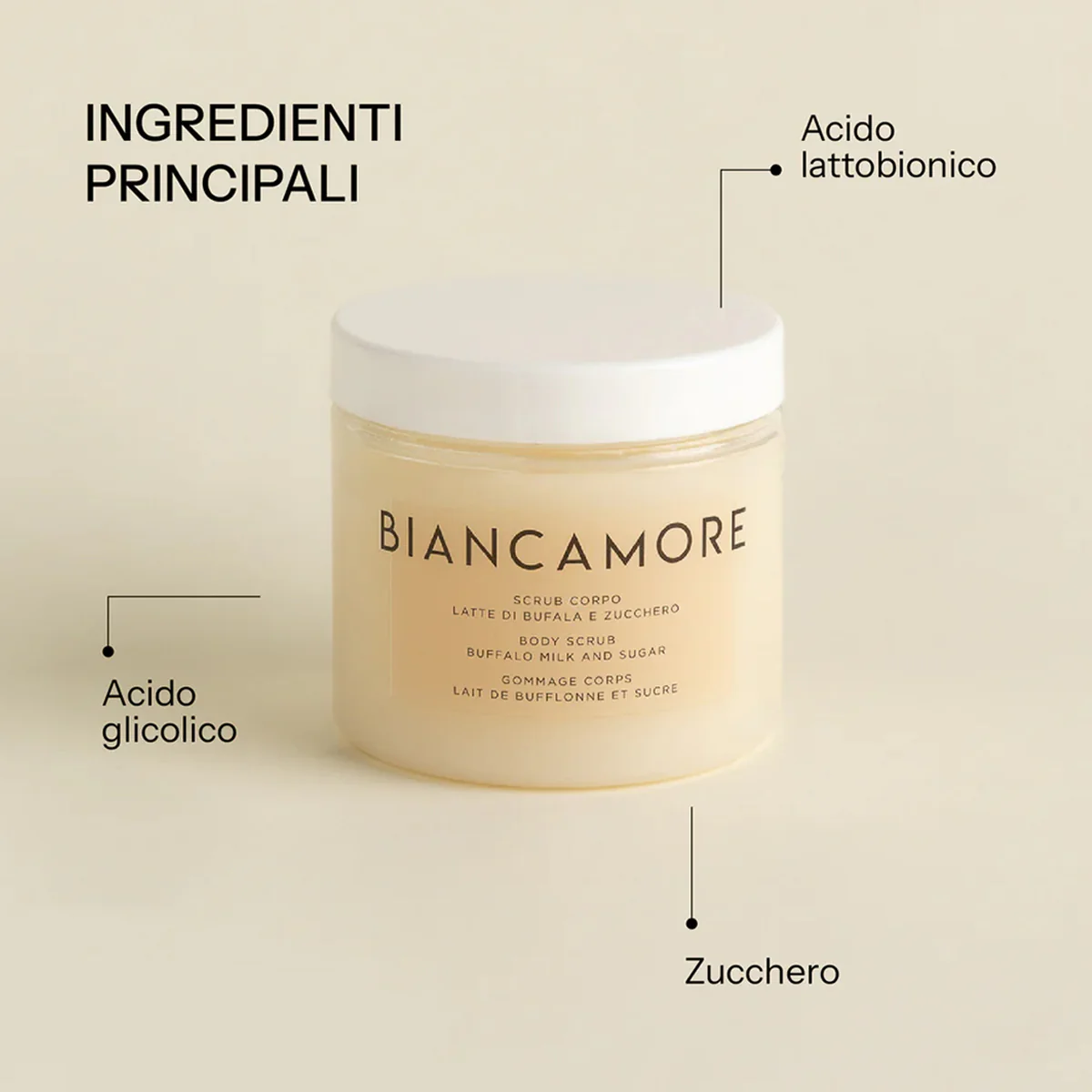 BIANCAMORE Scrub con latte di bufala e zucchero - Image 2