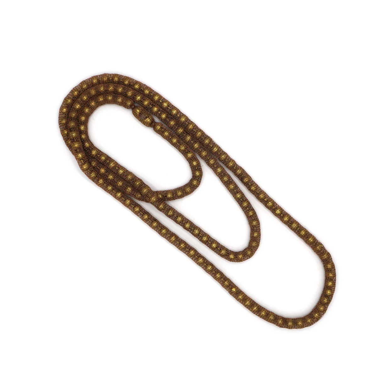 CENTOPERCENTO CACHEMIRE Collana lunga con sfere in ottone - Image 3