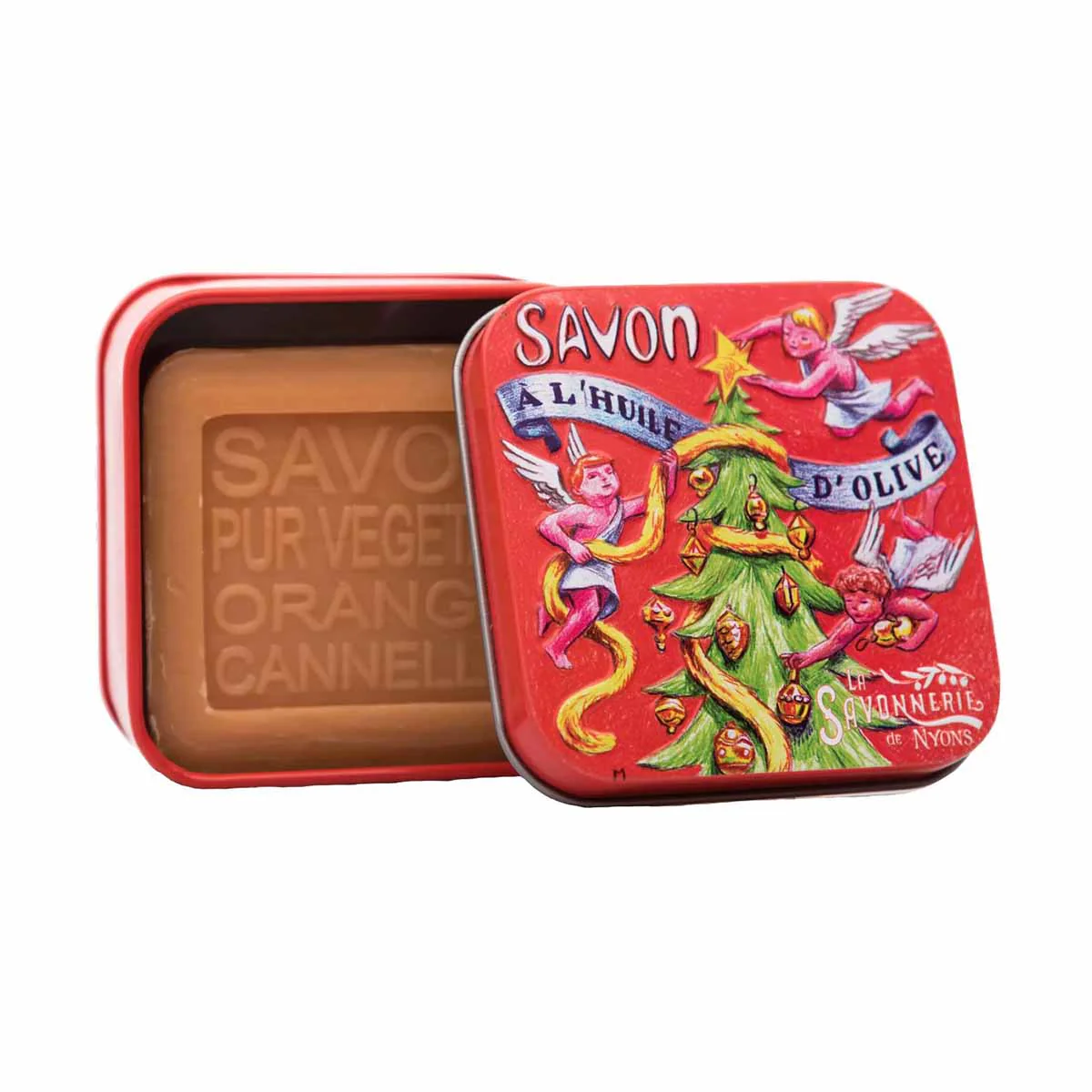 La Savonnerie de Nyons NATALE Scatola di metallo "Abete" e Sapone 100g - Image 2