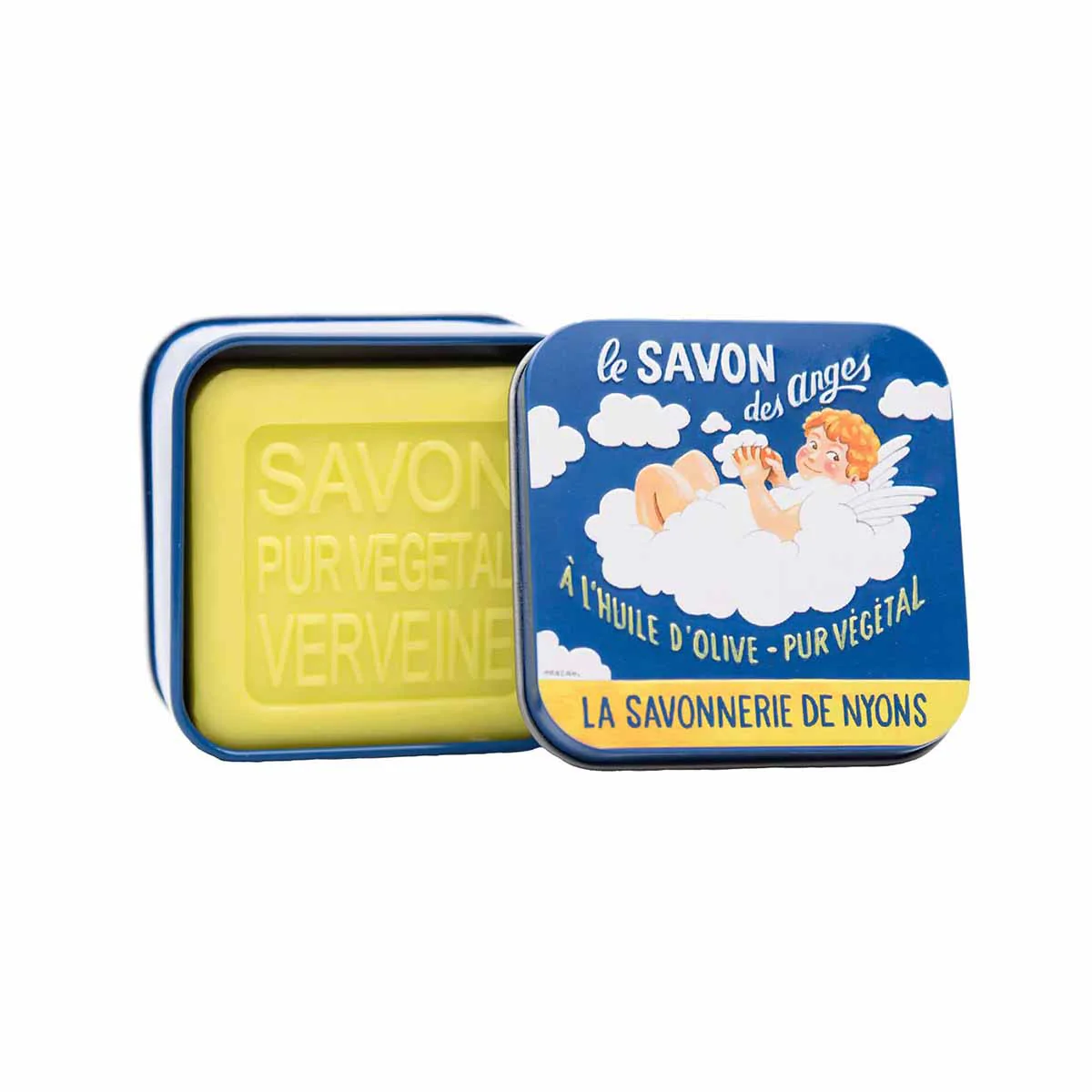La Savonnerie de Nyons Scatola di metallo "Angelo" Sapone 100g - Image 2