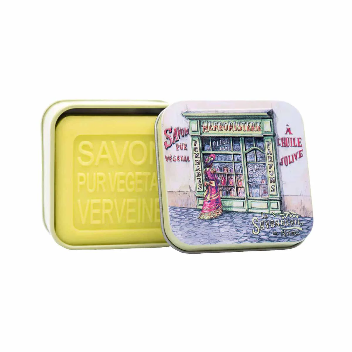 La Savonnerie de Nyons Scatola di metallo "Erboristeria" e Sapone 100g - Image 2