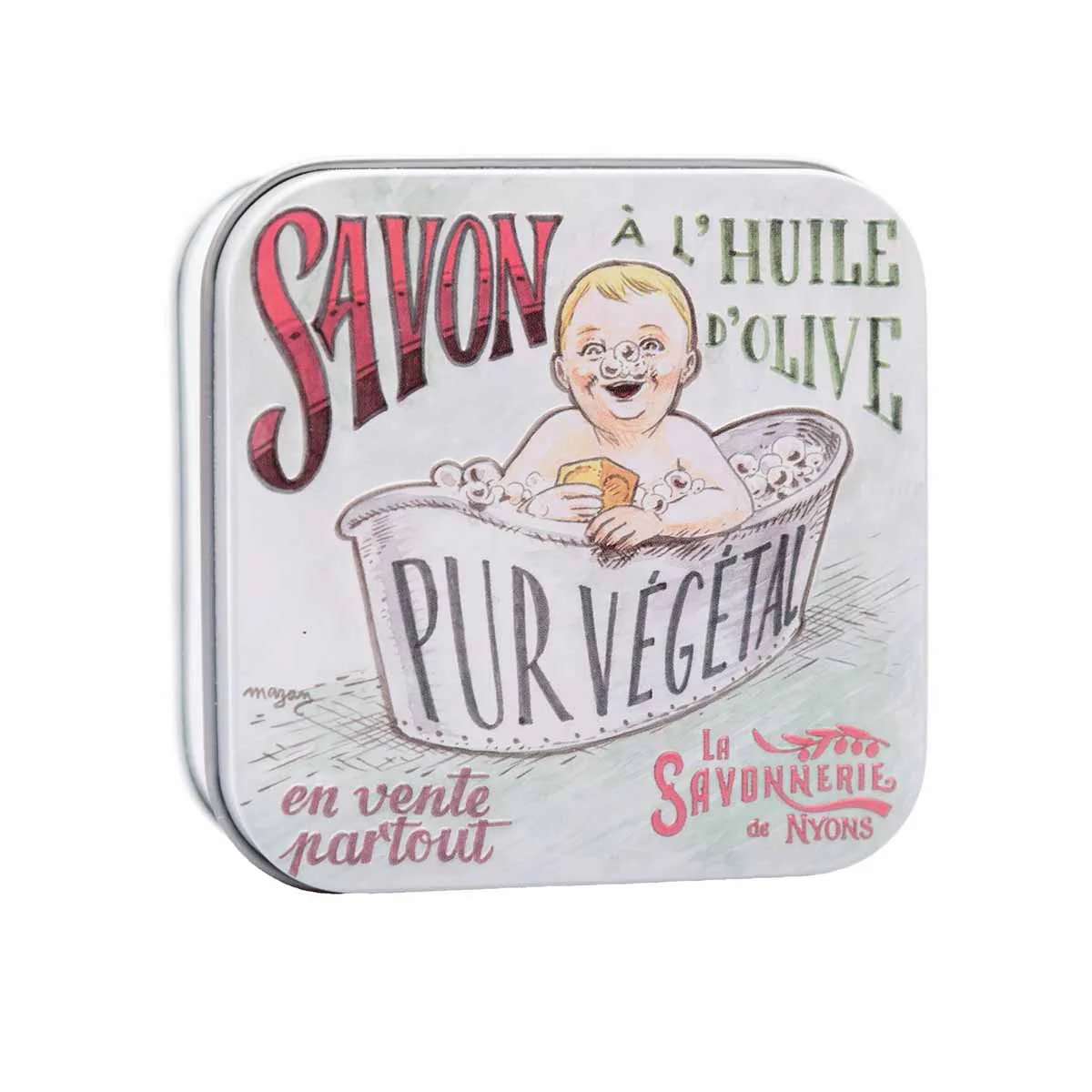 La Savonnerie de Nyons Scatola di metallo "Baby the Bath" sapone da 100 g