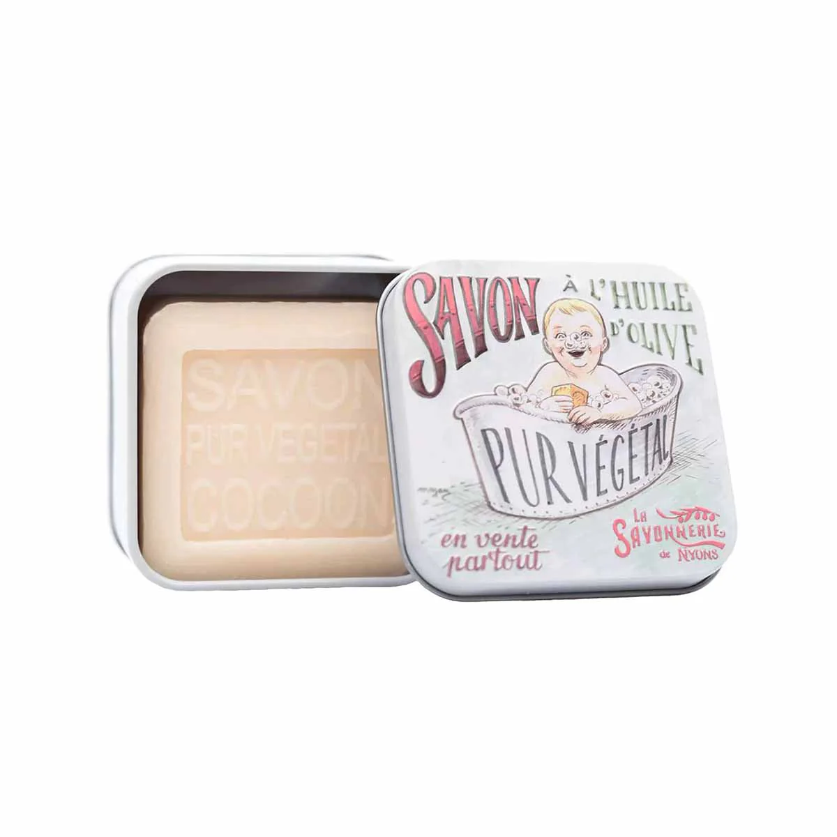 La Savonnerie de Nyons Scatola di metallo "Baby the Bath" sapone da 100 g - Image 2